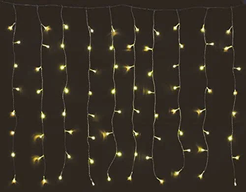 Besuche den Spetebo-Store Spetebo 160er LED Lichtervorhang - warmweiß - Eiszapfen Lichterkette für Innen & Außen — Weihnachtsbeleuchtung