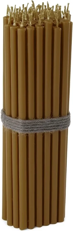Besuche den NKlaus-Store NKlaus 50x dünne Stabkerzen, braun, ruß- und tropffrei, 16cm, Paraffinwachs — Kerzenlicht Abendessen