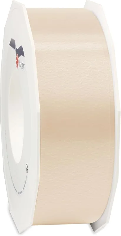 Besuche den PRÄSENT-Store PRÄSENT C.E. PATTBERG Geschenkband créme, 91 Meter Ringelband 40 mm zum Basteln, Dekorieren & Verpacken von Geschenken zu jedem Anlass — Geschenkverpackung