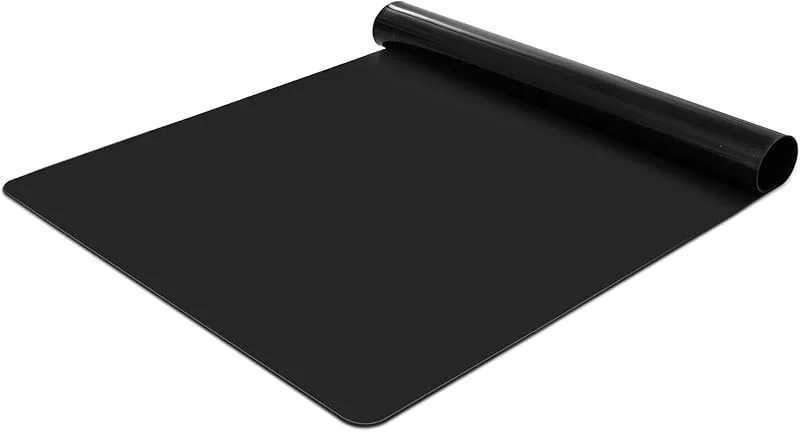 Besuche den KitchenRaku-Store KitchenRaku Große Silikonmatte, Rutschfeste Tischunterlage, Hitzebeständige Antihaftmatte, Silikon Unterlage Antihafte Tischmatte Arbeitsmatte Thekenmatte (Schwarz, 60x40x0.12cm) — Weihnachtskueche