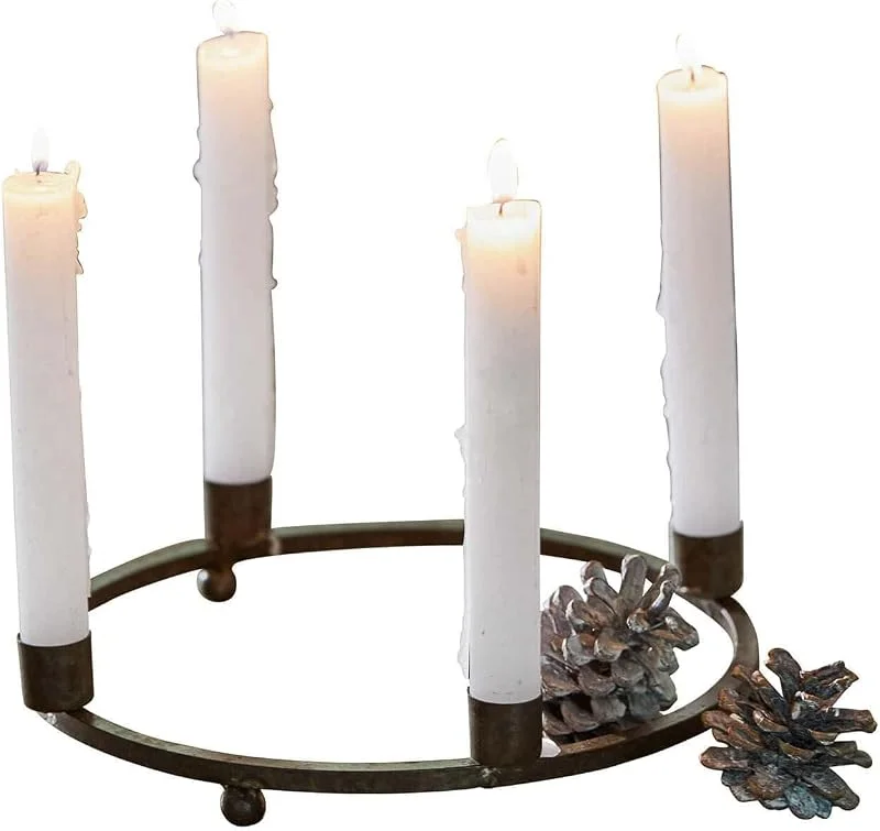 Besuche den Loberon-Store LOBERON Kerzenkranz Nazeera, rostbraun — Advent und Tisch