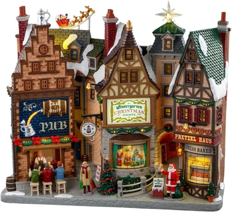 Marke: Lemax Lemax - Wintergarten Lane, B, o (4.5v) - Weihnachtshäuser & Weihnachtsdörfer, Harz — Weihnachtsdeko