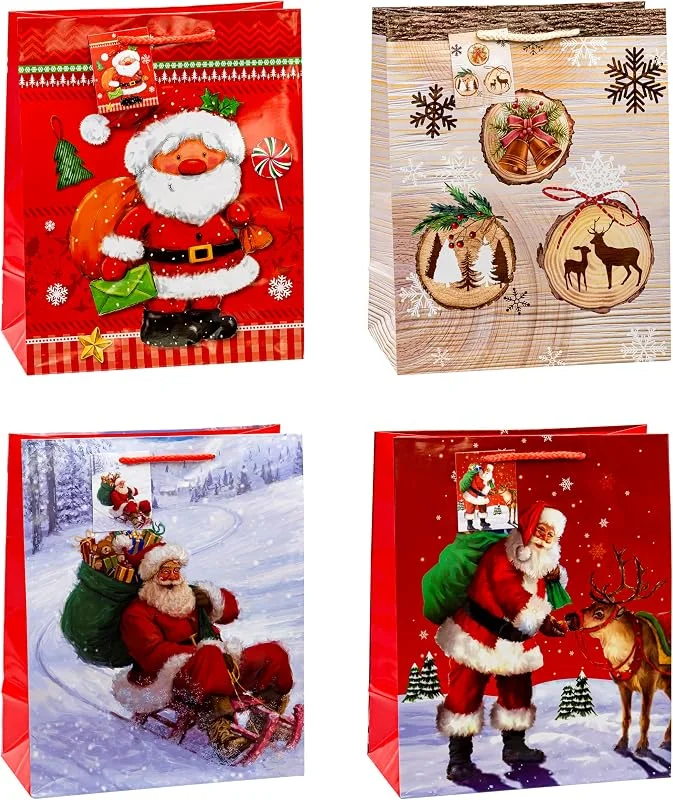 Besuche den TSI-Store TSI Geschenktüten WEIHNACHTEN SERIE 7, 12er Packung, Größe: Groß (HxBxT 32 x 26 x 13, 5 cm), Art. Nr. 84317 — Geschenkverpackung