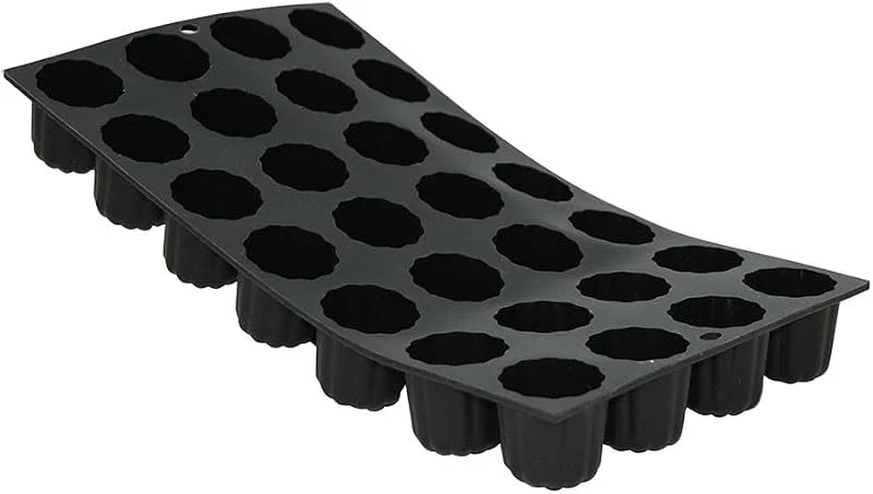 DE BUYER DE 1977.01 BUYER Formen, Silikon, schwarz, 27.9 x 20.1 x 10.9 cm — Weihnachtskueche