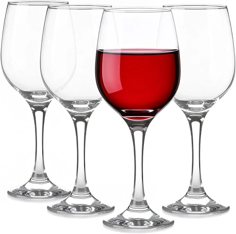 Besuche den Glasmark KROSNO 1992-Store Glasmark KROSNO 1992 Weingläser Set Gläser 4 Stück 300 ml Weißweingläser Rotweingläser Wein Glas Dessert Coctail Wassergläser Spülmaschinenfest, Durchsichtig — Wein und Festtafel