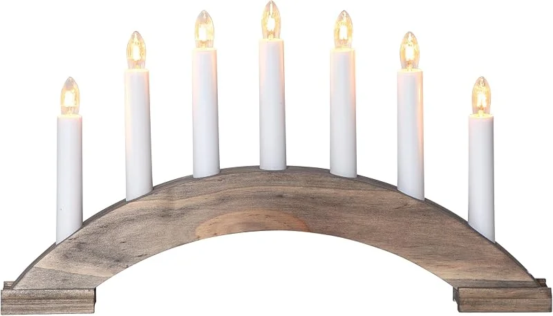 Besuche den EGLO-Store EGLO Lichterbogen Weihnachten mit 7 Kerzen Fensterleuchter — Weihnachtsdeko