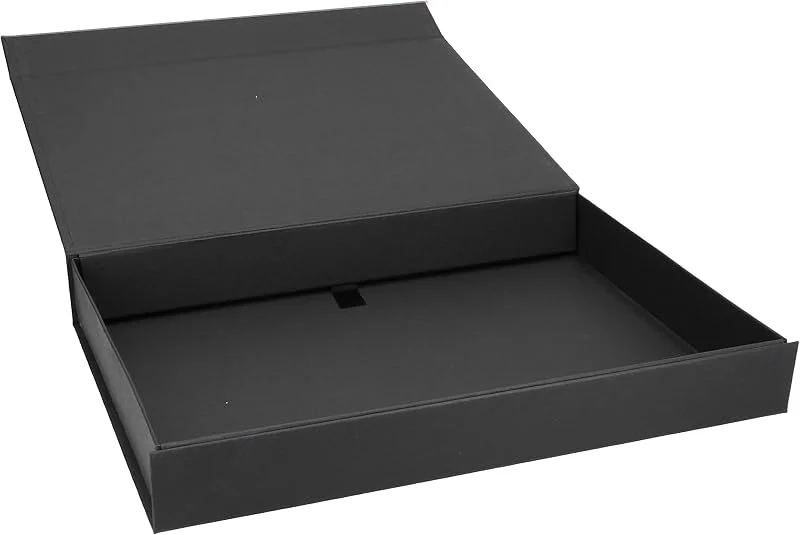 Besuche den ideas in boxes-Store Magnet Geschenkbox (A4) 31x22x4 cm Geschenkverpackung Verpackung Schachtel Geschenkkarton Geburtstag, Artikel Farbe:schwarz matt Naturpapier
