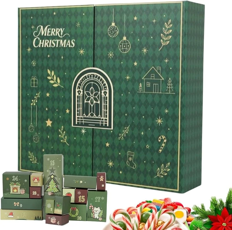 Marke: Generisch Weihnachts-Adventsboxen zum Befüllen DIY-befüllbares Gehäuse mit — Advent und Tisch