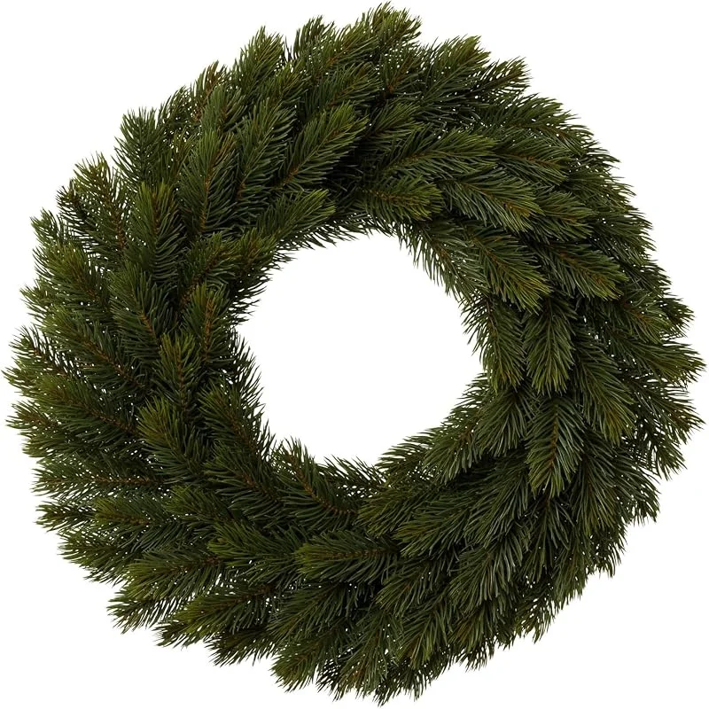 Besuche den CREATIV green-Store künstlicher Tannen-Kranz 53 cm I Weihnachtskranz mit 100 naturgetreuen Ästen I hochwertiger Tannen-Weihnachtskranz I Adventskranz künstlich I Türschmuck Weihnachtsdeko