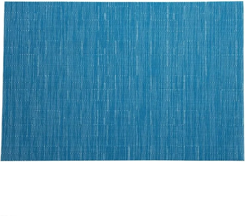 Besuche den Epinki-Store Epinki 2Pcs Set Tischset Weihnachten Modern Quadratisch 45x30CM, PVC Platzsets Weihnachten Abwaschbar Einfarbig Anti-Rutsch, Tischuntersetzer Deko Blau für Hotel — Küche & Haushalt