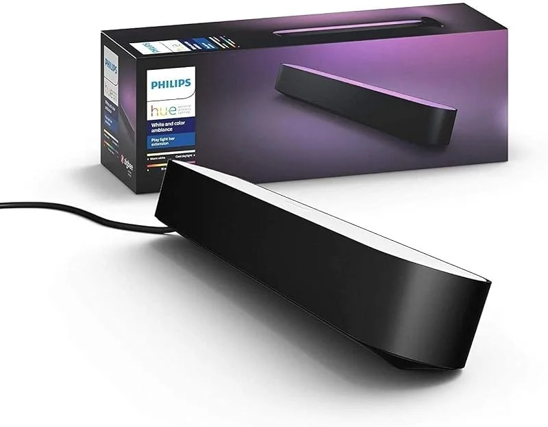 Philips Hue Play Lightbar, Erweiterung, Ambientebeleuchtung, Schwarz — Kerzenlicht Abendessen