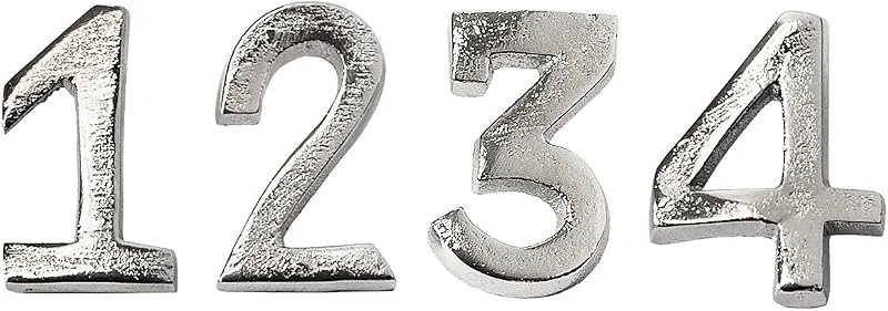 Besuche den EDZARD-Store EDZARD Kerzenstecker Advent 4er-Set (H 5 cm), Aluminium vernickelt — Advent und Tisch