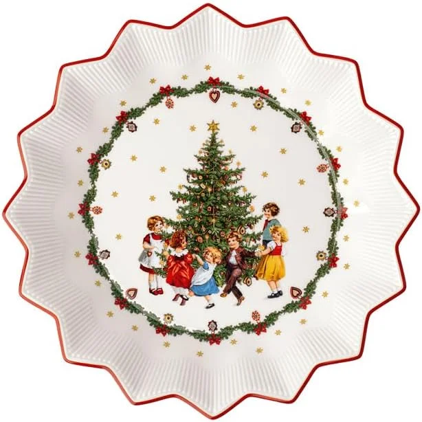 Villeroy & Boch 14-8332-3633 Gebäckteller, Porzellan, Weiß, Bunt — Advent und Tisch