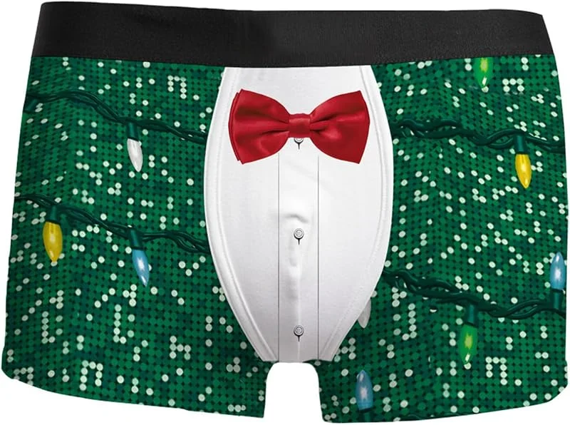 Marke: Generisch Generisch Herren Weihnachten Boxer Shorts Christmas Motiv Boxershorts Lustig Unterwäsche Männergeschenke Weihnachtsmann Kostüm Nikolaus Geschenk Für Männer Herren Slips Boxershorts Weihnachten — Weihnachtsmode