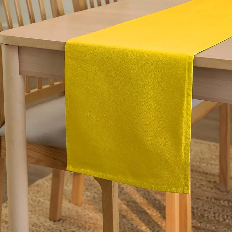 Besuche den Encasa XO-Store Encasa XO Tischläufer, Baumwolle Canvas, Modern 13"x91" — Küche & Haushalt