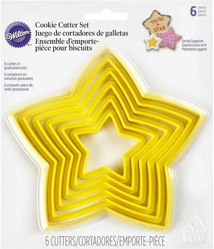 Besuche den Wilton-Store Wilton Cookie Cutter Set Ausstechformen, Star, Set, 6 — Weihnachtskueche