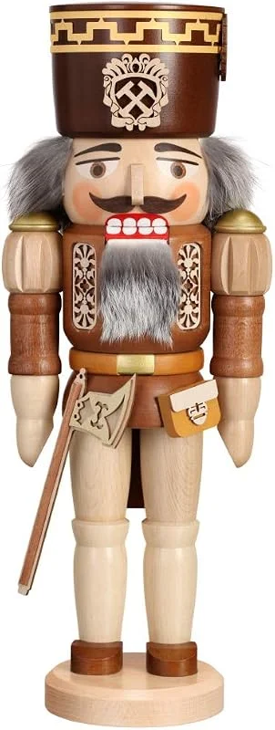 Besuche den Rudolphs Schatzkiste-Store Rudolphs Schatzkiste Nussknacker Bergmann mit Erzstab Natur, braun Höhe 40cm NEU Weihnachten Seiffen Nutcracker Nüsse Erzgebirge Winter Dekoration Holzkunst Holz Weihnachtsmann Christmas Walnuss — Weihnachtsdeko