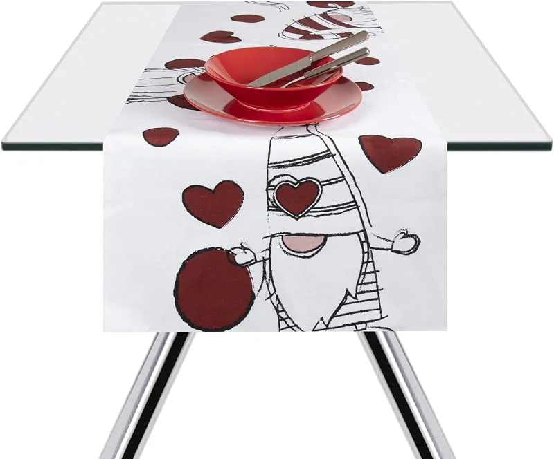 Besuche den Excelsa-Store Excelsa 65386 Tischläufer GNOME Sweet Home, 40 x 140 cm, Baumwolle — Küche & Haushalt