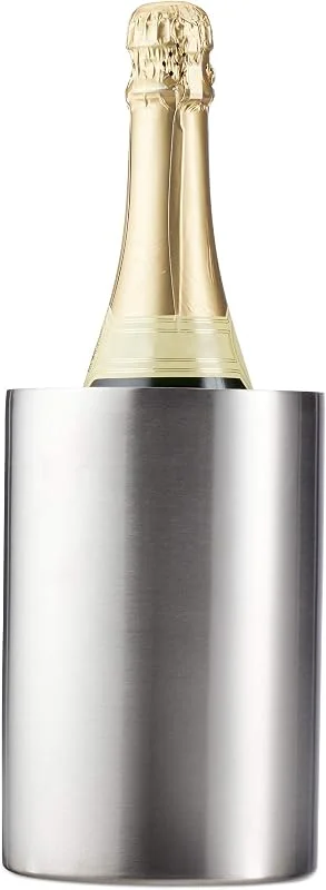 Besuche den Relaxdays-Store Relaxdays Flaschenkühler Edelstahl, doppelwandig, starke Isolierung, silber — Wein und Festtafel