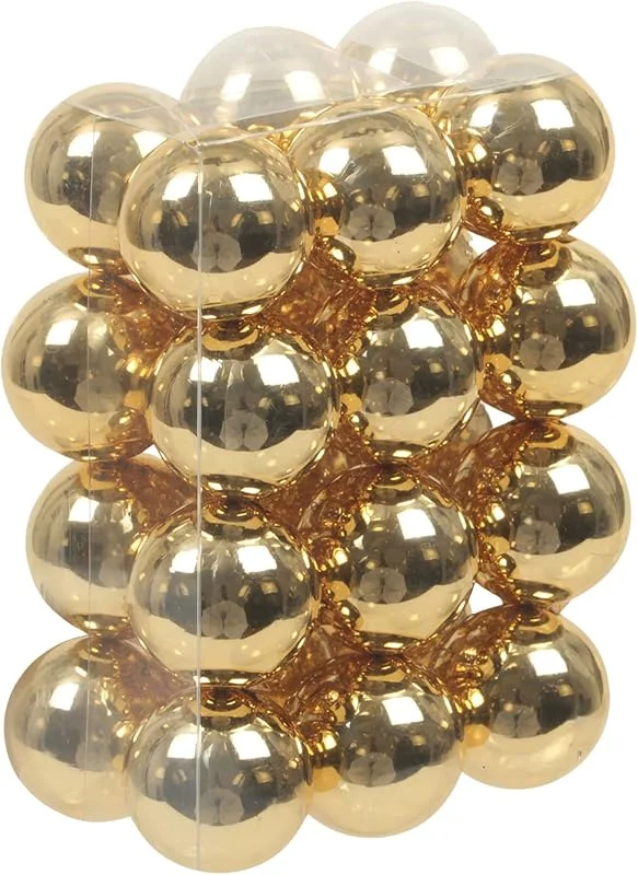 Besuche den Annastore-Store Kleine Baumkugeln aus Glas Ø 2 cm, 2, 5 cm, 3 cm - Christbaumkugeln Baumschmuck Christbaumschmuck Weihnachtsbaumschmuck Weihnachtsbaumkugeln (Hellgold - (Glänzend), 2, 5 cm) — Weihnachtsdeko