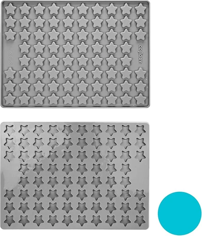 Besuche den Collory-Store Collory Backmatte Hundekekse für MEDIUM STERN (3cm) Leckerlis, Silikon Backform, Pralinenform, Schokoladenform, Hitzebeständig, Lebensmittelecht & Bpa-frei — Weihnachtskueche