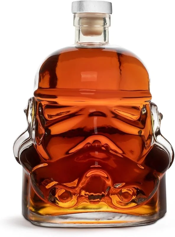 Besuche den Thumbs Up-Store Original Stormtrooper-Dekanter, 750 ml, transparenter Whiskey-Dekanter für Whiskey, Bourbon, Scotch und Gin, Whiskey-Dekanter für Herren – ThumbsUp! — Wein und Festtafel