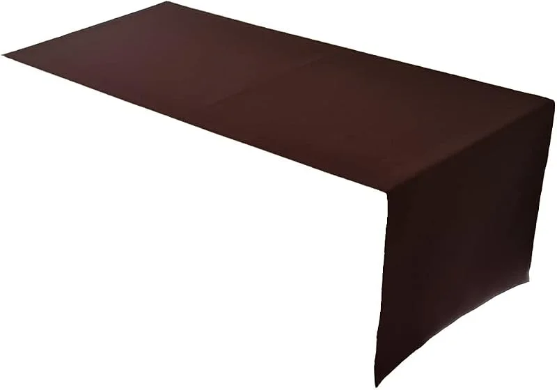 Besuche den Lemos Home-Store Lemos Home Hochwertiger Tischläufer Tischwäsche aus 100% Baumwolle Kollektion Konzept, Farbe & Größe wählbar (Tischläufer - 45x150cm, Chocolate) — Küche & Haushalt