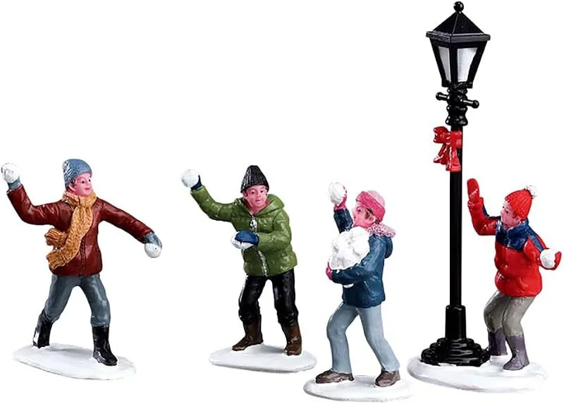 Marke: Lemax Lemax Christmas Village Snowball Fight 4 — Weihnachtsdeko