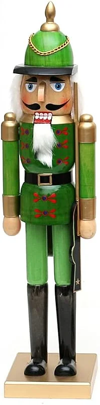 Besuche den Dekohelden24-Store Dekohelden24 Wunderschöner Nussknacker Soldat, in grün, ca. 50 cm — Weihnachtsdeko