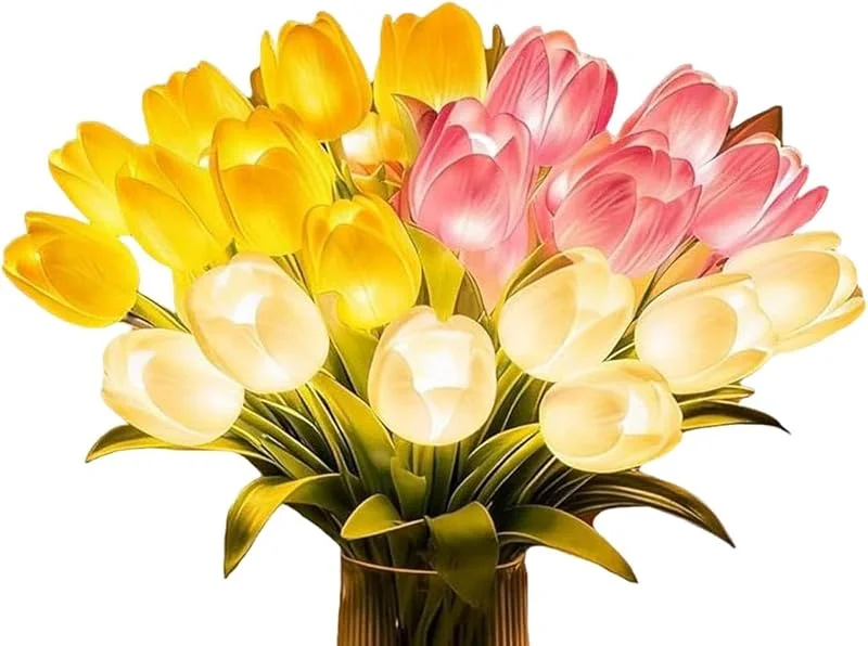 Marke: Genérico Genérico Blumenlichter, romantische Blumendekoration — Kerzenlicht Abendessen