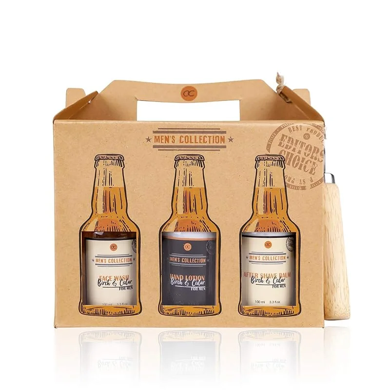 Besuche den accentra-Store Accentra Sixpack Geschenk- set für Männer mit Flaschenöffner im Bierträger - 7 teilig Pflegeset Bier für Herren mit Duschgel, After Shave, Bodylotion, Shampoo uvm — Hautpflege