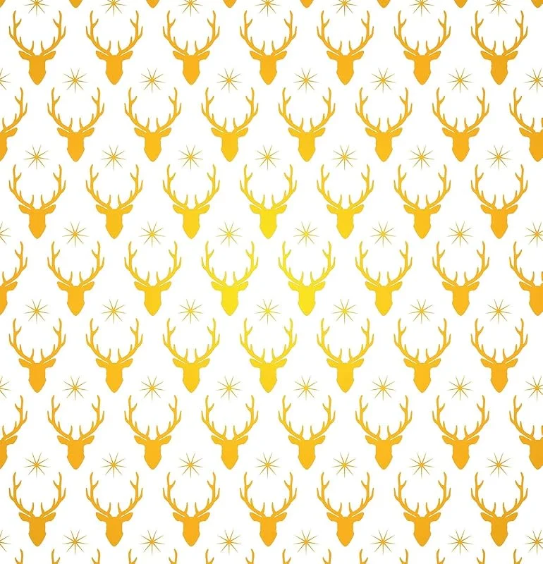 Besuche den bsb-Store BSB Geschenkpapier Weihnachten Weihnachtspapier""Elche"" (gold)", 418042 — Geschenkverpackung