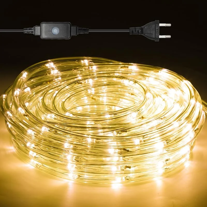 Besuche den Cecaylie-Store Lichterschlauch Aussen 30M 720 LEDs LED Schlauch Innen Außen Warmweiß Lichtschlauch mit Timer und 8 Modi, für Zimmer Garten Party Hochzeit Weihnachten Deko — Weihnachtsbeleuchtung
