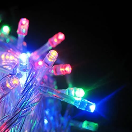 Marke: LightsGo Lightsgo® Lichterkette, 100, 200 LED, 10, 20 m, Lichterkette mit Netzbetrieb, weißes Kabel (warmweiß, kaltweiß, blau, bunt), multi, 200LED — Weihnachtsbeleuchtung