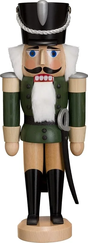 Besuche den Rudolphs Schatzkiste-Store Rudolphs Schatzkiste Nußknacker Husar grün HxBxT = 28x10x8cm NEU Weihnachten Seiffen Nutcracker Nüsse Erzgebirge Winter Dekoration Holzkunst Holz Weihnachtsmann Christmas Walnuss — Weihnachtsdeko