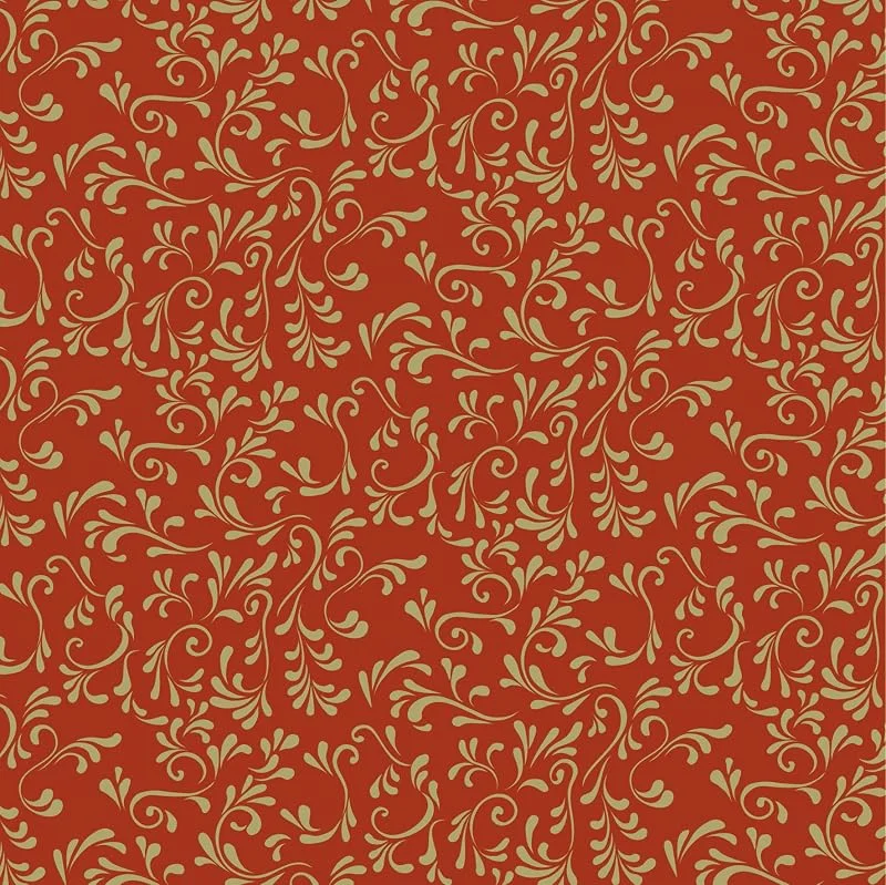 Marke: Heyda Heyda 204875530 Faltblätter (Roma) 20 x 20 cm Rot, Gold — Geschenkverpackung