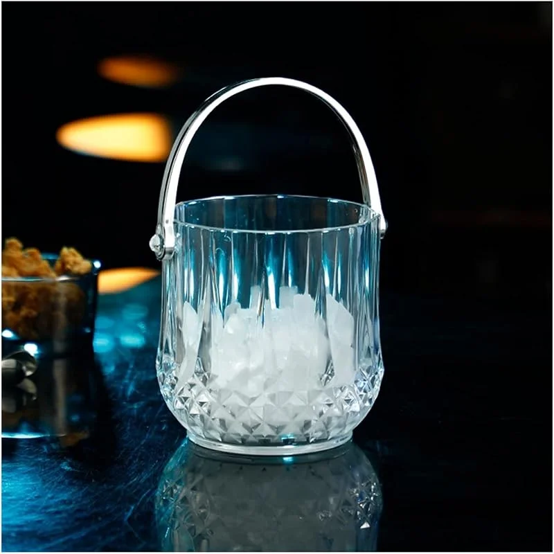 Marke: NexaGeniX sektkübel Eiskübel, Farbe, Acryl, Sektkübel, Aufbewahrung von Eiswürfeln, Eimer for Zuhause, Bar, Kleiner Eiskübel, geeignet for 1 Flasche Wein, Champagner oder Bier eiskübel(Transparent) — Wein und Festtafel