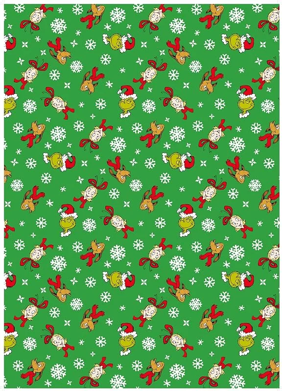 Marke: Danilo Promotions LTD The Grinch Weihnachts-Geschenkpapier - 4 Bögen mit 4 passenden Geschenkanhängern - Offizielles Dr. Seuss Geschenkpapier-Set für Kinder & Familien — Geschenkverpackung