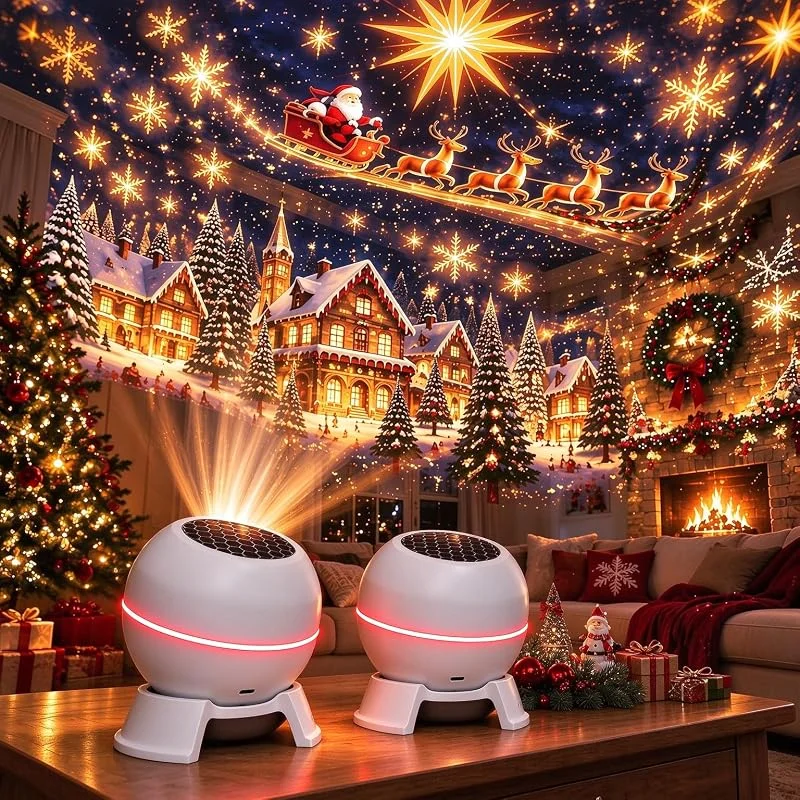 Marke: Aodejoy 2 Stück Weihnachtsprojektion Nachtlicht Magical Christmas Projection Light — Weihnachtsbeleuchtung