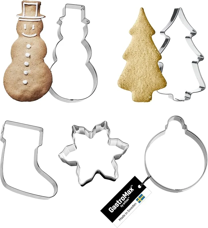 Marke: Gastromax GastroMax Ausstechformen Weihnachten, 5-teilig, Edelstahl — Weihnachtskueche