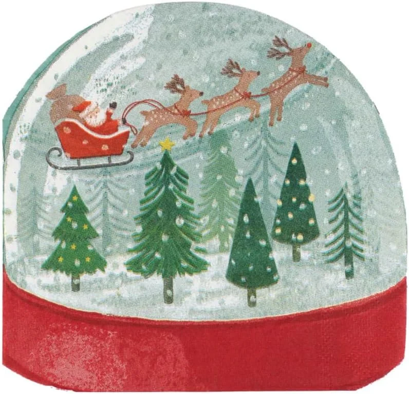 Marke: Ginger Ray 16 Eco Schneekugel Servietten — Advent und Tisch