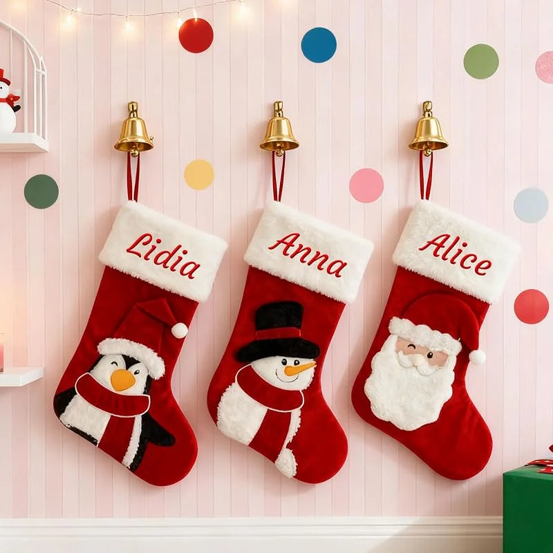 Marke: Generisch Generisch Personalisiert Weihnachtsstrumpf, Namensstickerei, 44 cm — Weihnachtsdeko