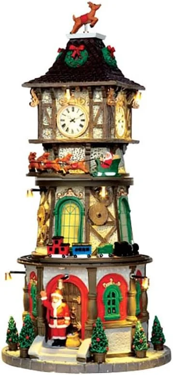 Marke: Lemax Lemax - Christmas Village - Sights & Sounds: Christmas Clock Tower - (45735-UK) — Weihnachtsdeko