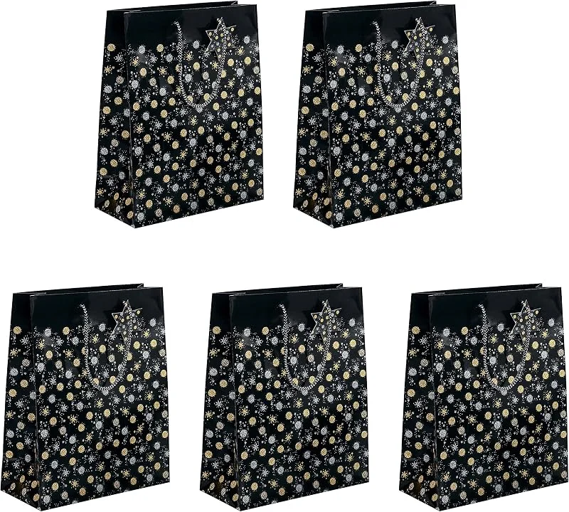 Besuche den Sigel-Store SIGEL Papier Geschenktüten Stardust groß 33 x 26 cm 5er Set — Geschenkverpackung