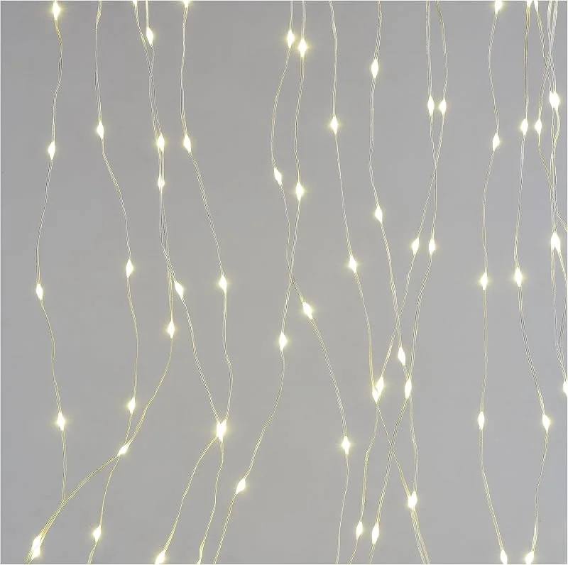 Besuche den EMOS-Store EMOS LED-Lichtervorhang, 180 LEDs Drop Lichterkette, 1, 7m lange Weihnachtslichterkette + 3m Zuleitung inkl. Netzteil, 8 Lichtmodi, für Partys, Weihnachten, warmweiß, IP44 für Innen und Außen — Weihnachtsbeleuchtung