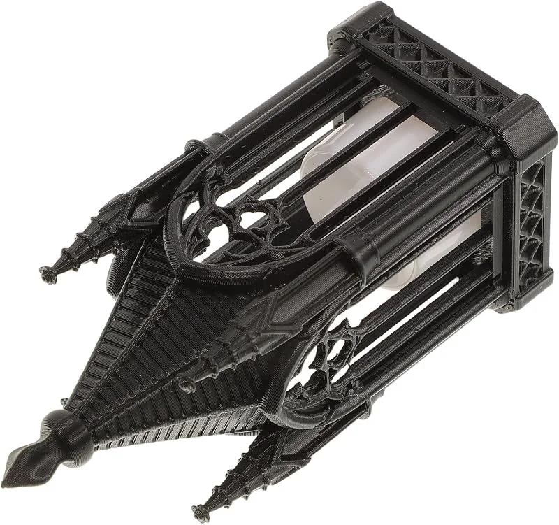 Marke: BESTOYARD Gothic LED Kerzenlaterne, Schwarze Halloween Deko aus Kunststoff — Kerzenlicht Abendessen