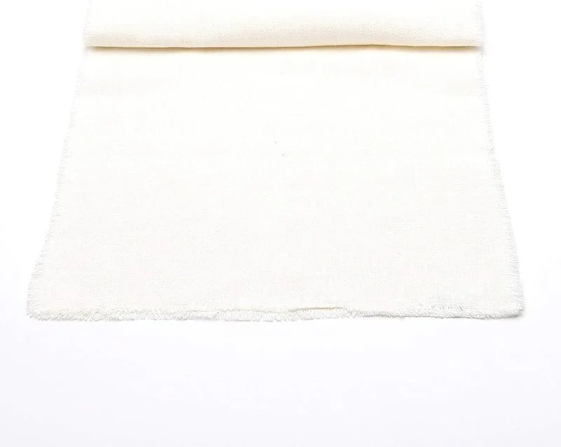 Marke: LinenMe LinenMe Tischläufer Leinen Weiß 1 Stk, Rustic 45 x 183 cm, Table Runner Abwaschbar, Tischdeko für Weihnachten Geburtstag Winter Herbst etc — Küche & Haushalt