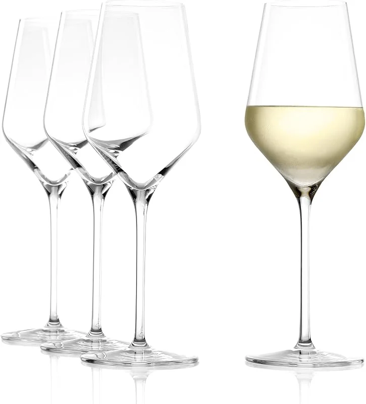 Besuche den Stölzle Lausitz-Store Stölzle Lausitz Weißweingläser Quatrophil 4er Set 13 3, 113.4 g - Premium Weingläser ideal für Weißwein & Aperitifs - Edler Kristallglas Kelch Spülmaschinenfest & Made in Germany — Wein und Festtafel