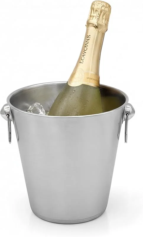 Besuche den Spetebo-Store Spetebo Edelstahl Flaschenkühler 20, 5 cm - Ideal zur Kühlung von Sekt oder Spirituosen — Wein und Festtafel