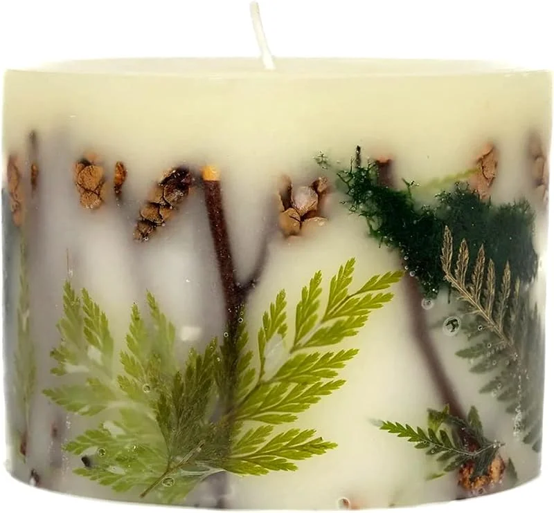 Marke: Rosy Rings Rosy Rings Petite Runde botanische Kerze, Aromatherapie, langlebige Kerze, 60 Stunden Brenndauer, florale botanische Kerzen, Heimdekoration, ätherisches Öl, Jahrestag, Weihnachten, Geschenk (Wald) — Kerzenlicht Abendessen